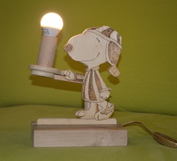 lampada di Snoopy sonnambulo